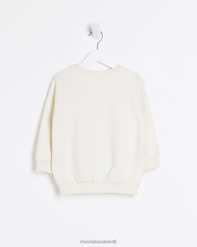 kehakate ekru tüdrukud River Island mg volangkraega dressipluus 44TLL6675