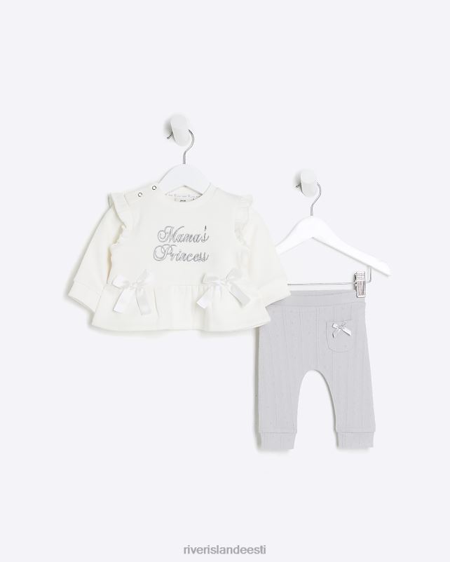 kehakate hall tüdrukud River Island bg Bow dressipluusi komplekt 44TLL3575