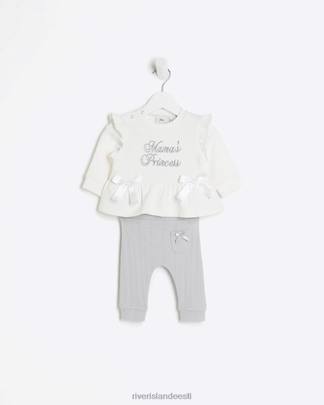 kehakate hall tüdrukud River Island bg Bow dressipluusi komplekt 44TLL3575