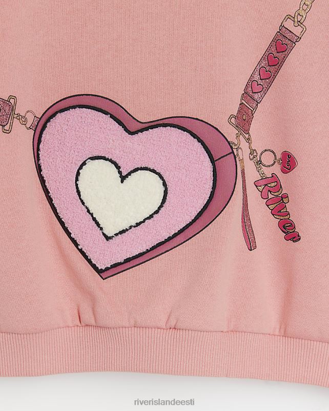 kehakate korallid tüdrukud River Island mg graafiline dressipluus 44TLL6641