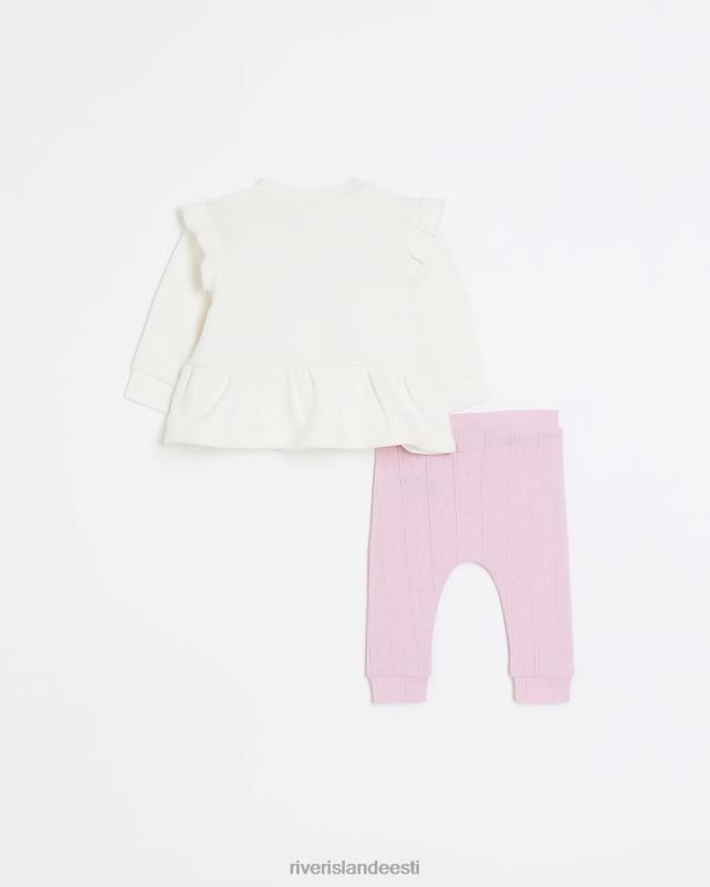 kehakate roosa tüdrukud River Island bg Bow dressipluusi komplekt 44TLL3576