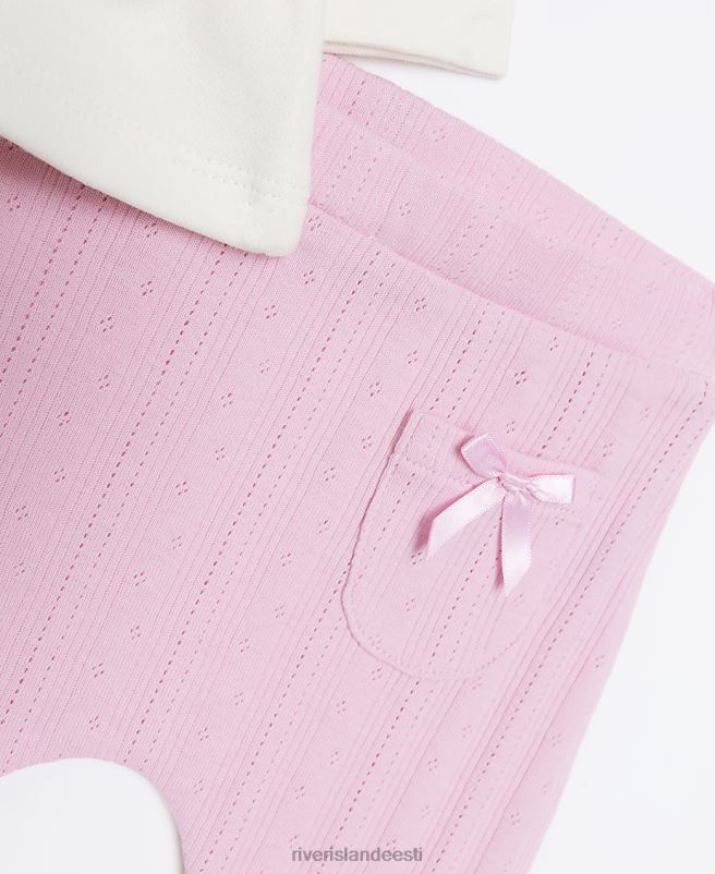 kehakate roosa tüdrukud River Island bg Bow dressipluusi komplekt 44TLL3576