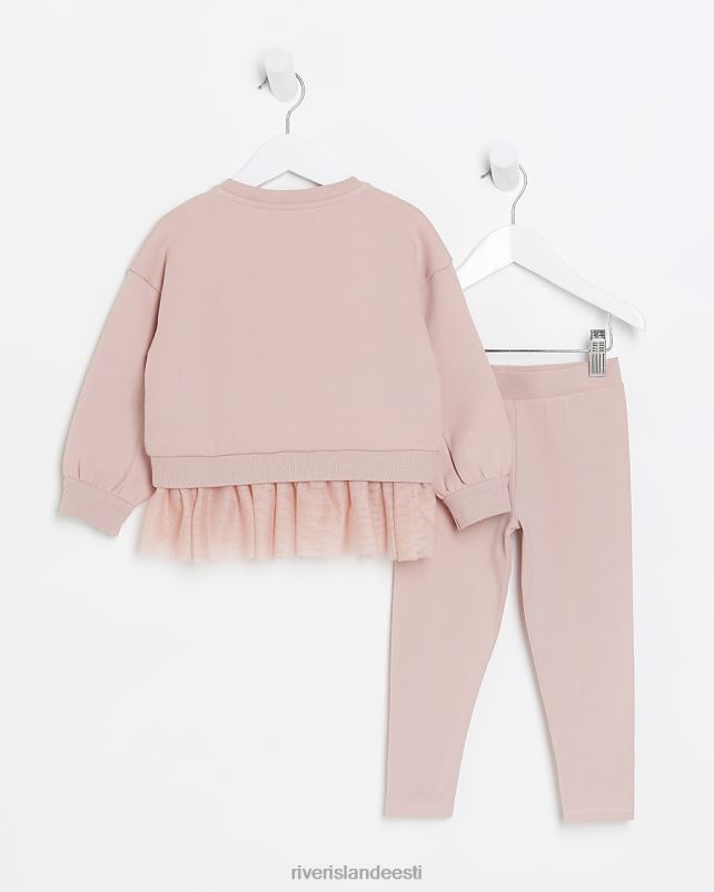 kehakate roosa tüdrukud River Island mg luige dressipluusi komplekt 44TLL6539