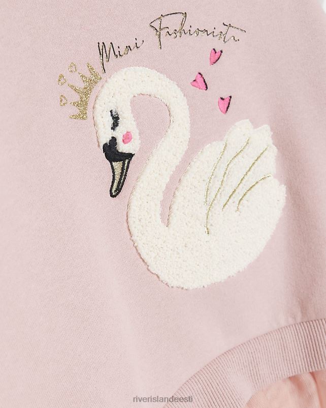 kehakate roosa tüdrukud River Island mg luige dressipluusi komplekt 44TLL6539