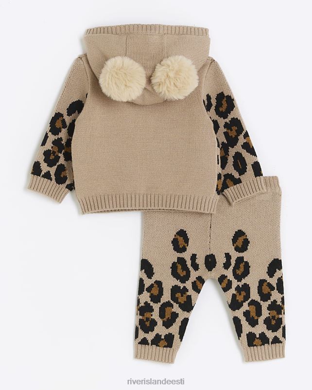 kehakate pruun tüdrukud River Island bg leopardi džemprite komplekt 44TLL6609