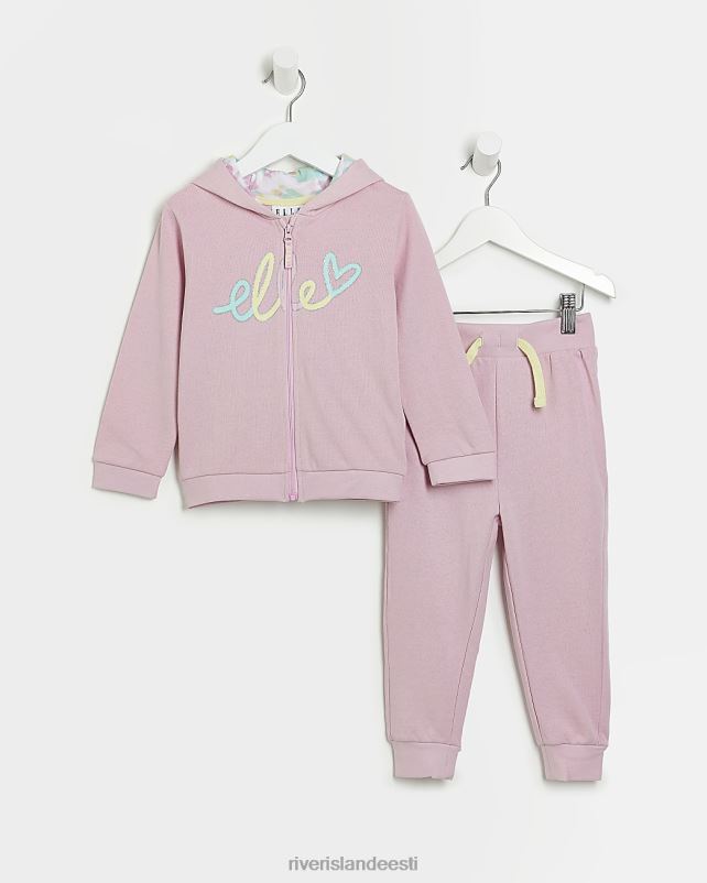 kehakate roosa tüdrukud River Island mg elle südamejooksuriietus 44TLL6766