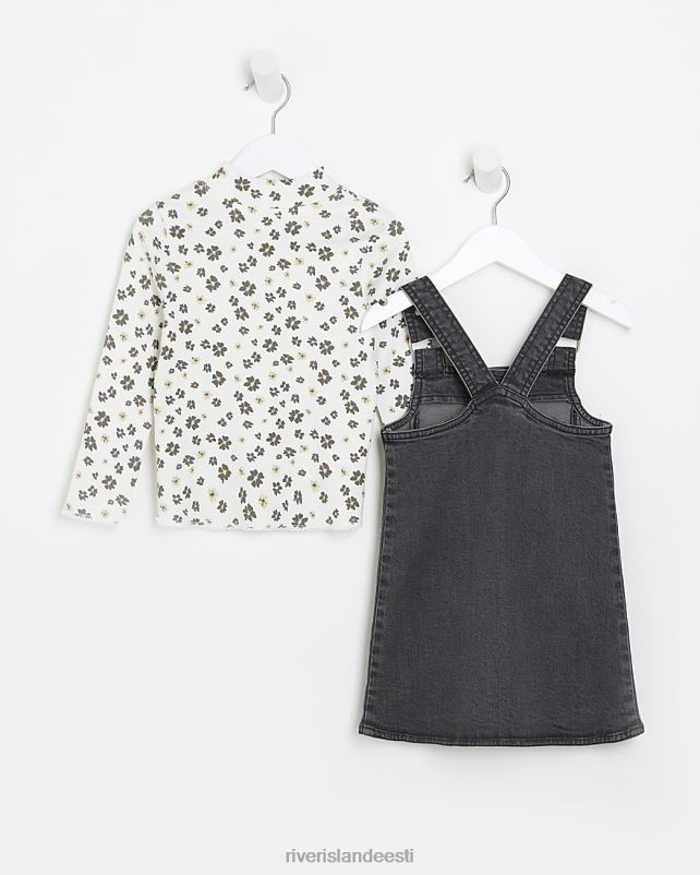 kehakate hall tüdrukud River Island mg denim pinafor kleidikomplekt 44TLL6546