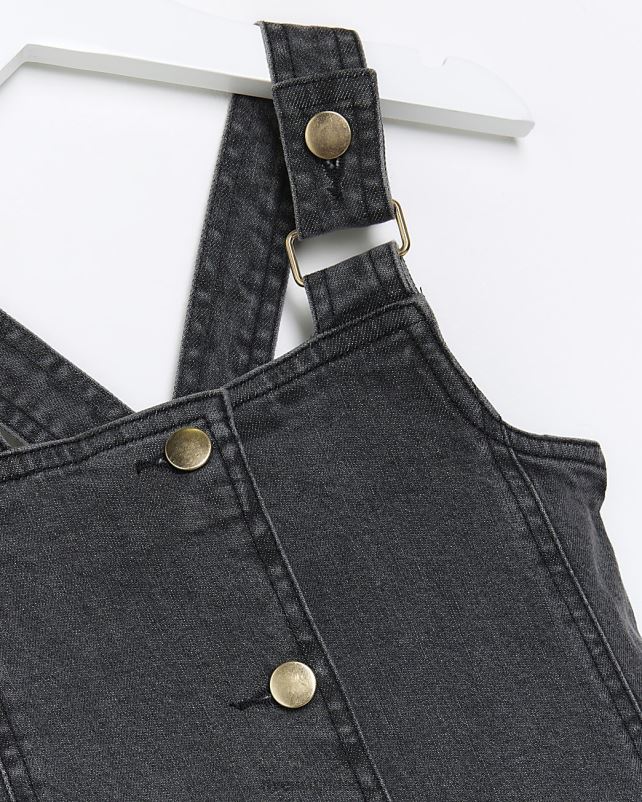 kehakate hall tüdrukud River Island mg denim pinafor kleidikomplekt 44TLL6546