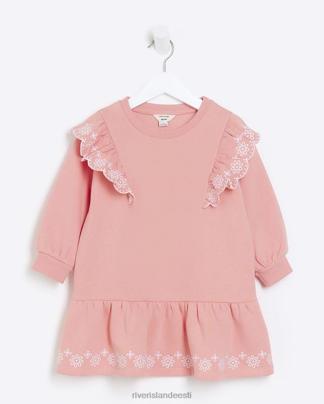 kehakate korallid tüdrukud River Island mg frill dressipluus kleit 44TLL3543