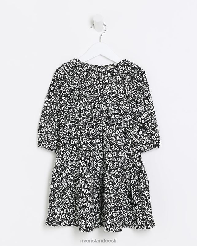 kehakate must tüdrukud River Island mg ditsy lilleline kleit 44TLL6635