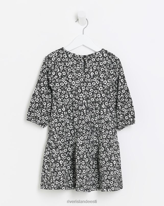 kehakate must tüdrukud River Island mg ditsy lilleline kleit 44TLL6635