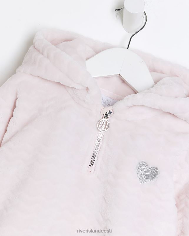 kehakate roosa tüdrukud River Island mg hubane kapuutsi ja lühikeste pükste komplekt 44TLL6736