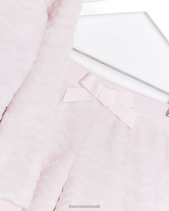 kehakate roosa tüdrukud River Island mg hubane kapuutsi ja lühikeste pükste komplekt 44TLL6736