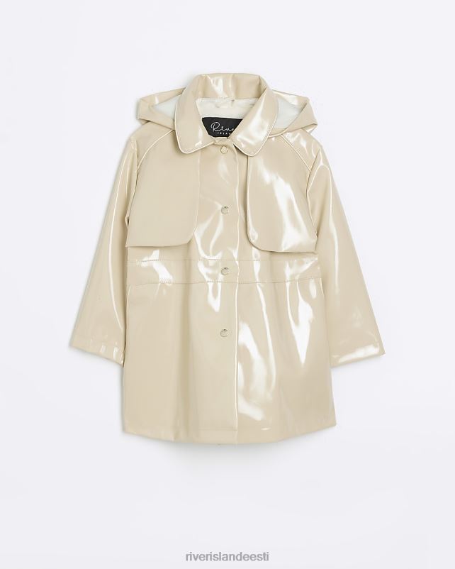 kehakate beež tüdrukud River Island mg patenteeritud trentšmantel 44TLL6670