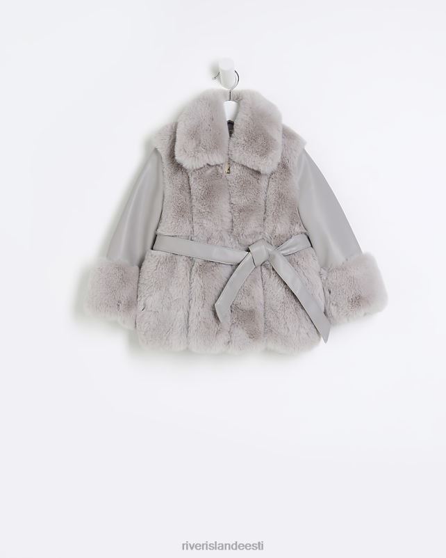 kehakate hall tüdrukud River Island mg kunstkarusnahast ümbrismantel 44TLL3477