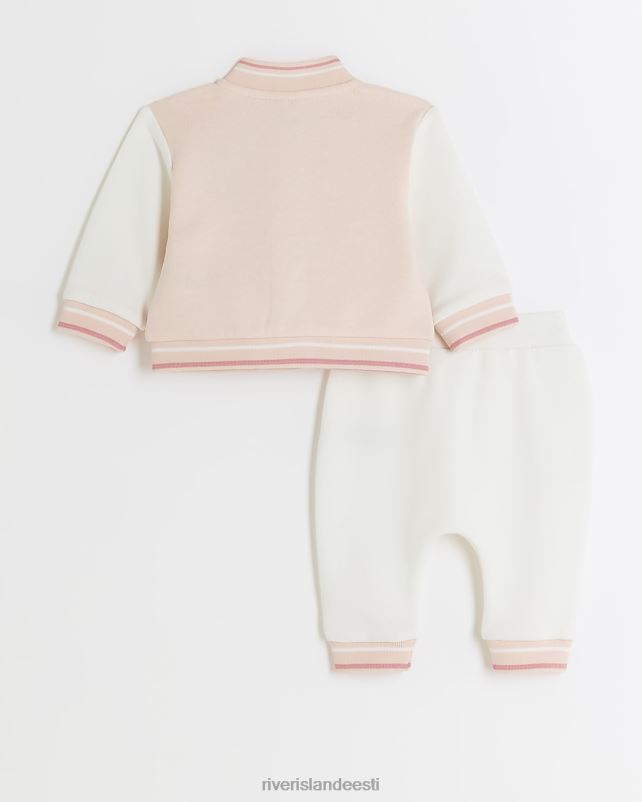 kehakate roosa tüdrukud River Island bg ülikooli jope komplekt 44TLL6633