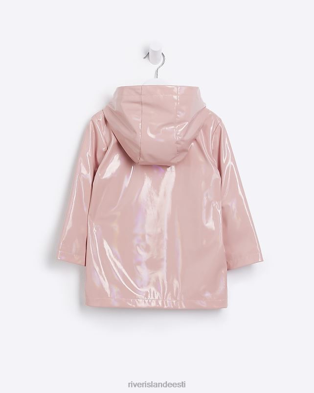 kehakate roosa tüdrukud River Island mg sillerdav vihmamantel 44TLL3514