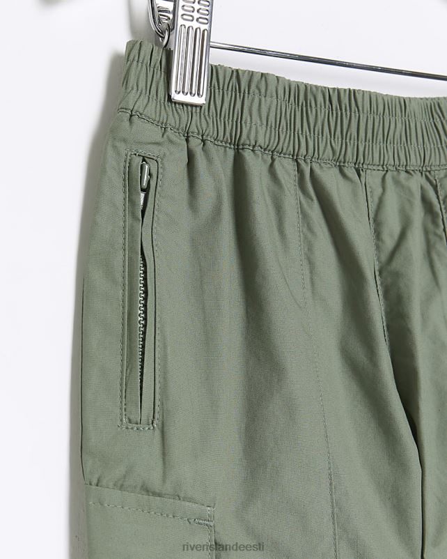 kehakate khaki tüdrukud River Island mg tikitud cargo püksid 44TLL3569