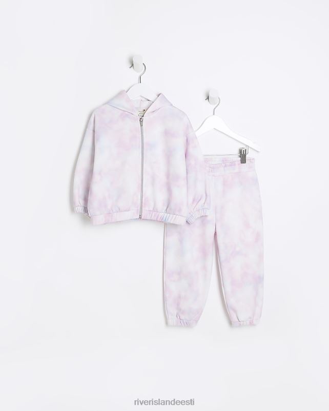 kehakate roosa tüdrukud River Island mg lipsuvärvi hoodie dressikomplekt 44TLL6672