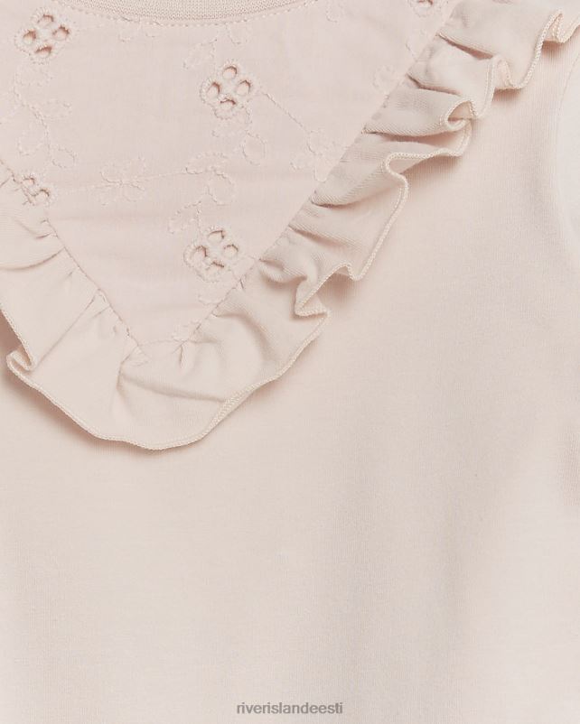 kehakate roosa tüdrukud River Island mg frrill pikkade varrukatega body 44TLL3527