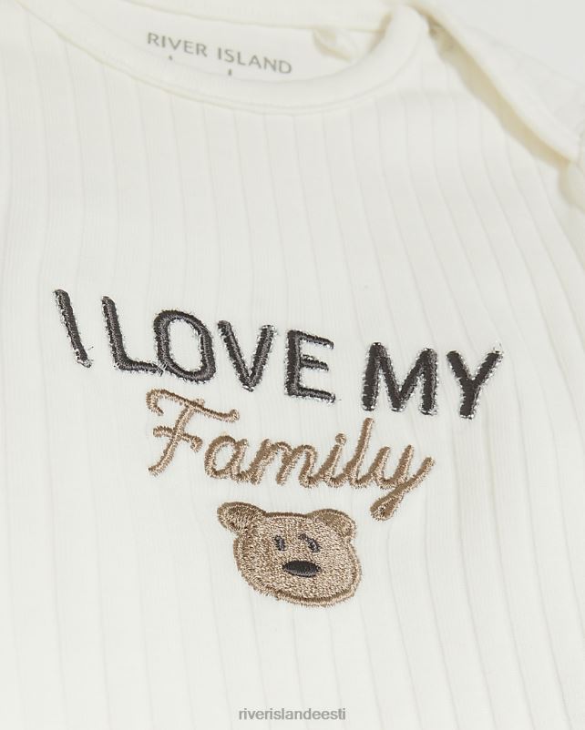 kehakate valge tüdrukud River Island bb Ma armastan oma perekonda karu soonikkoes komplekti 44TLL6572