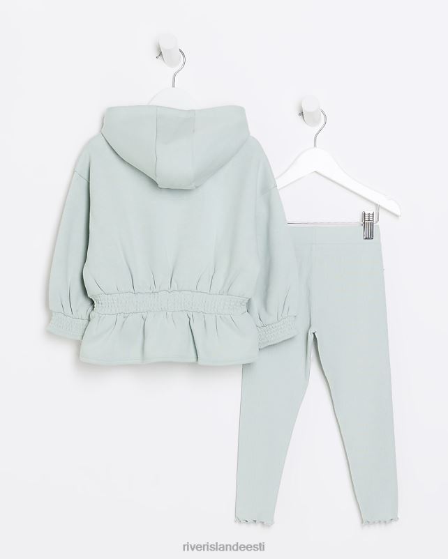 kehakate khaki tüdrukud River Island mg kapuutsi ja retuuside komplekt 44TLL6649