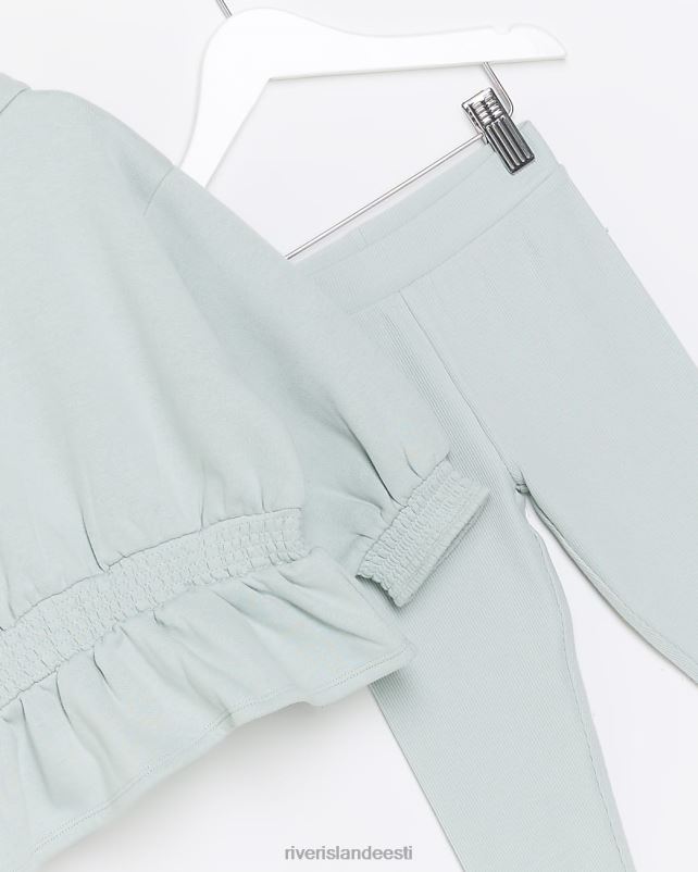 kehakate khaki tüdrukud River Island mg kapuutsi ja retuuside komplekt 44TLL6649