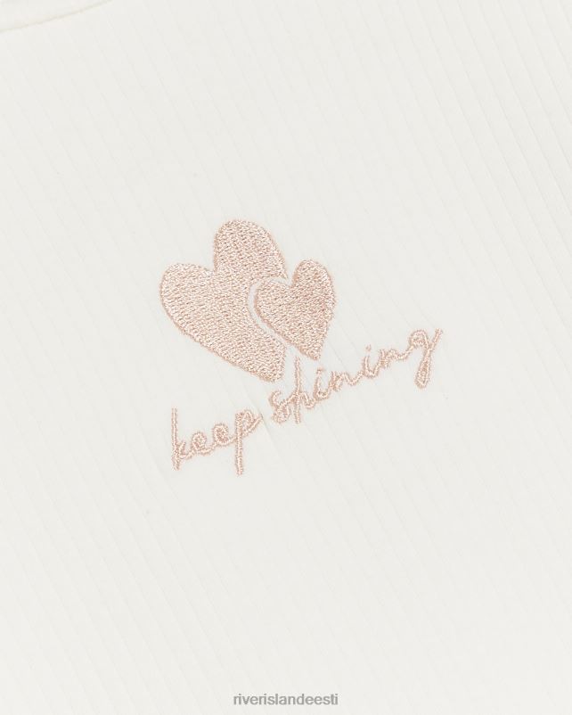 kehakate kreem tüdrukud River Island mg peplum top ja retuusid komplekt 44TLL6659