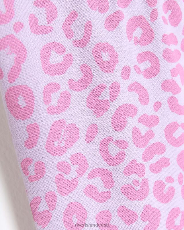 kehakate lilla tüdrukud River Island mg trükitud retuusid 3 tk 44TLL6661