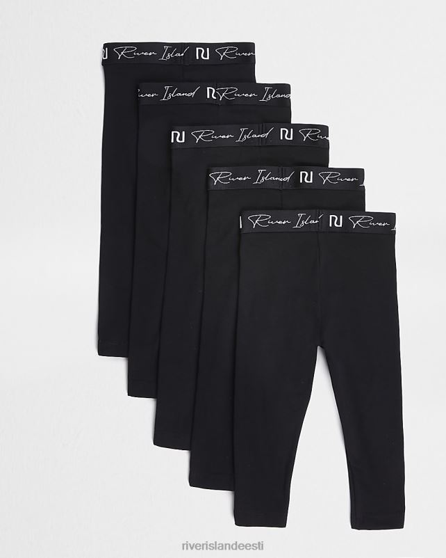 kehakate must tüdrukud River Island mg ri vöökohaga säärised 5 pakk 44TLL6726