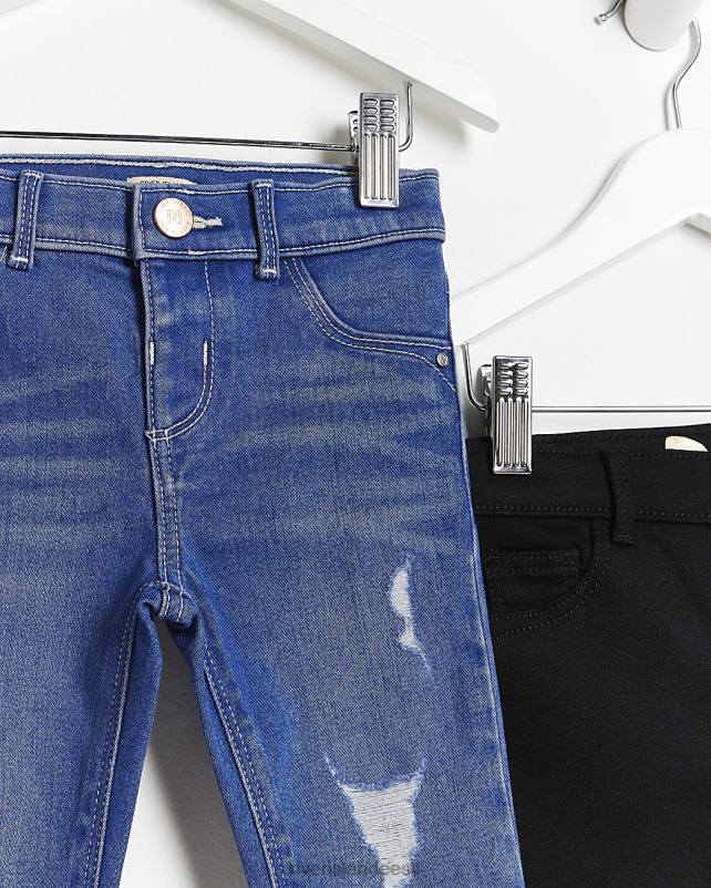 kehakate must/sinine tüdrukud River Island mg molly kitsad teksad 44TLL6720