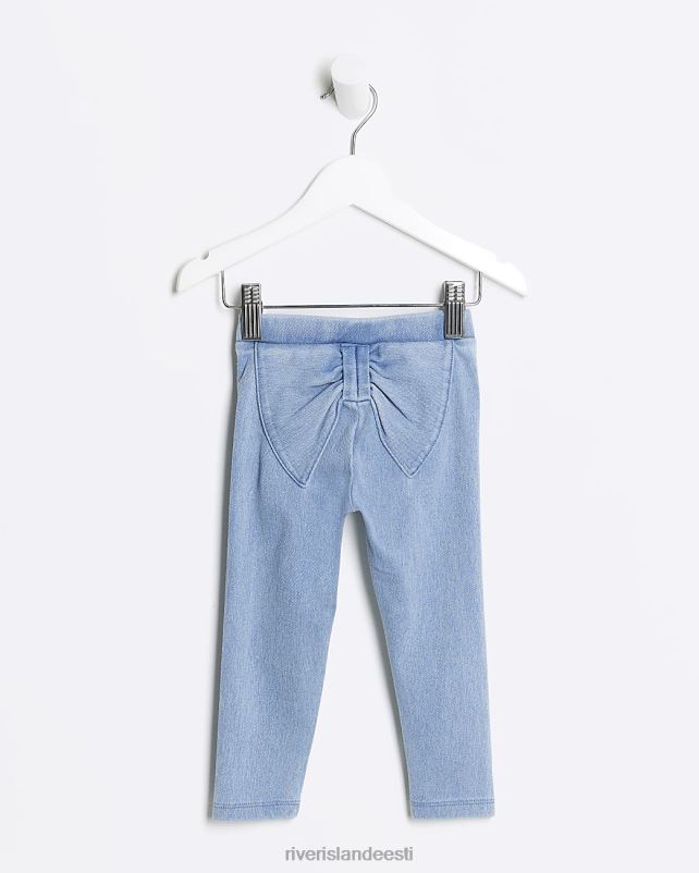 kehakate sinine tüdrukud River Island mg vibu detail jeggings 44TLL6644
