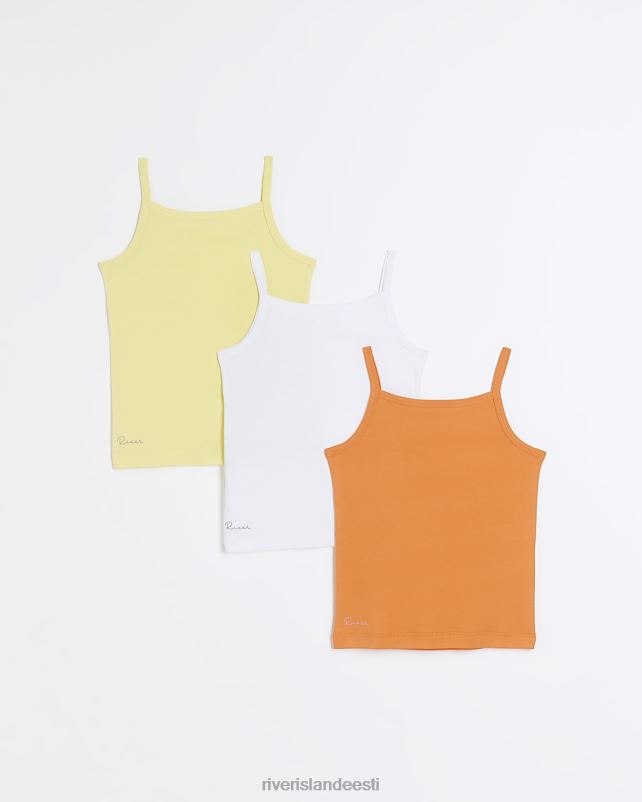 kehakate kollane tüdrukud River Island mg vestid 3 tk 44TLL3610