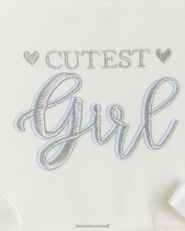 kehakate sinine tüdrukud River Island bg tikitud peplumikomplekt 44TLL6632