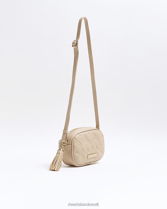 tarvikud beež tüdrukud River Island g südamega tepitud risti kehakott 44TLL6249