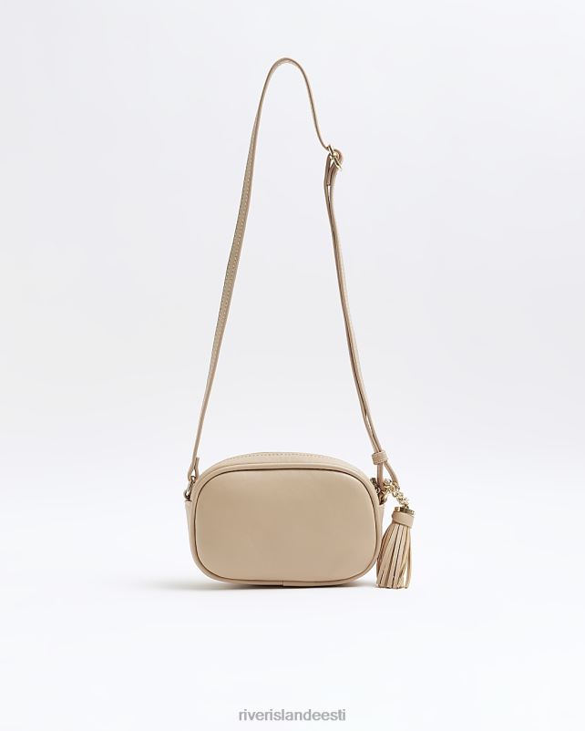 tarvikud beež tüdrukud River Island g südamega tepitud risti kehakott 44TLL6249