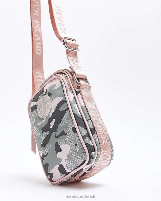 tarvikud khaki tüdrukud River Island g camo cross body festival kott 44TLL6206