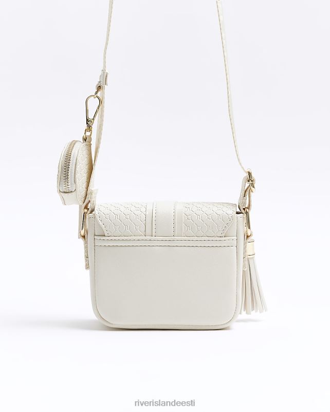 tarvikud kreem tüdrukud River Island g reljeefse monogrammiga risti kehakott 44TLL6139