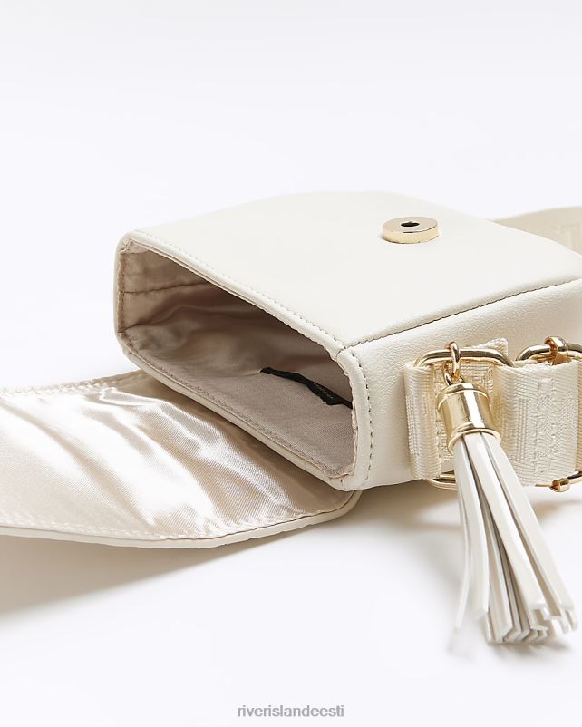 tarvikud kreem tüdrukud River Island g reljeefse monogrammiga risti kehakott 44TLL6139