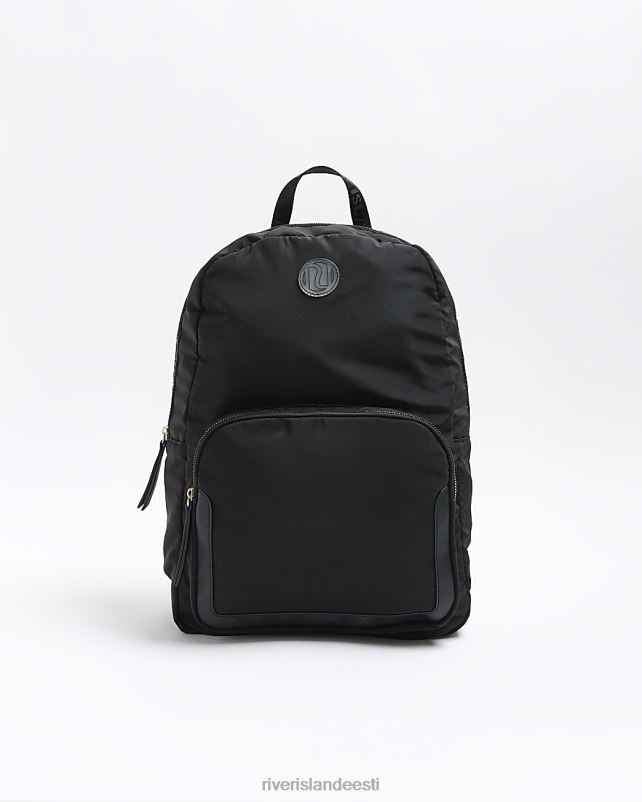 tarvikud must tüdrukud River Island g nailonist seljakott 44TLL6289