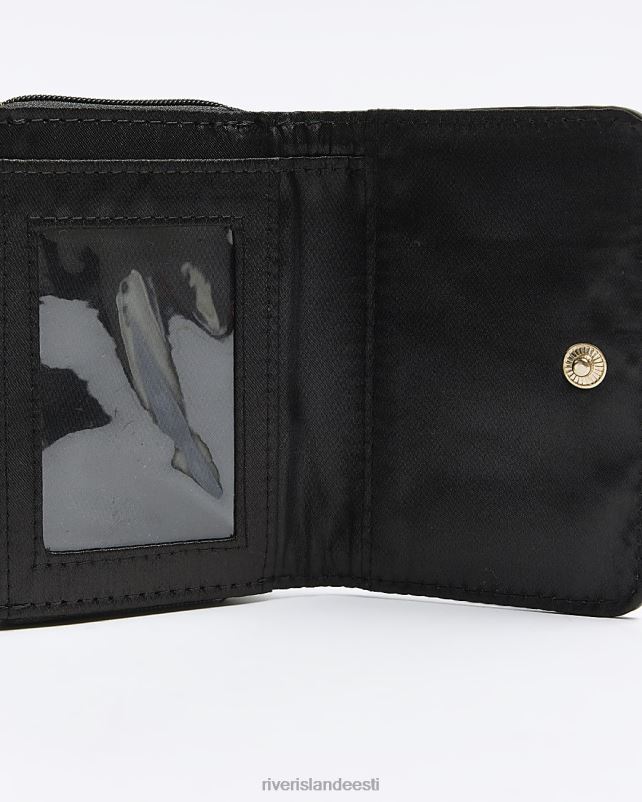 tarvikud must tüdrukud River Island g reljeefse vööri rahakott 44TLL6197