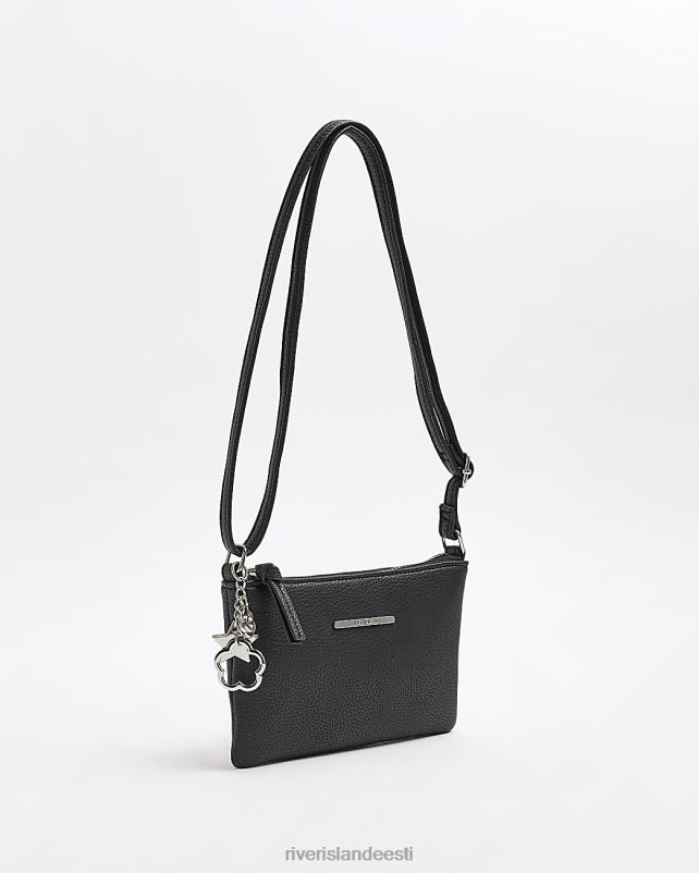 tarvikud must tüdrukud River Island g tõmblukuga ristkott 44TLL3353