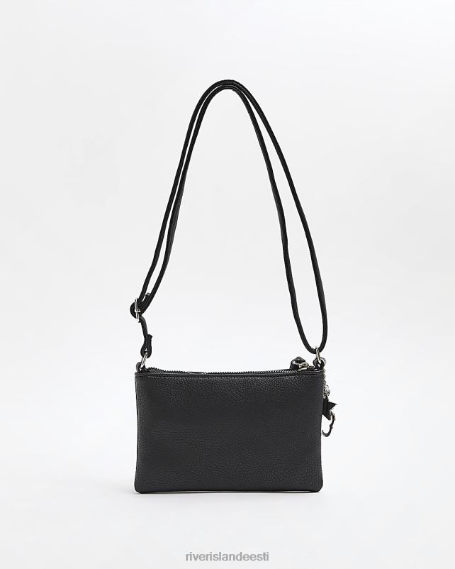 tarvikud must tüdrukud River Island g tõmblukuga ristkott 44TLL3353