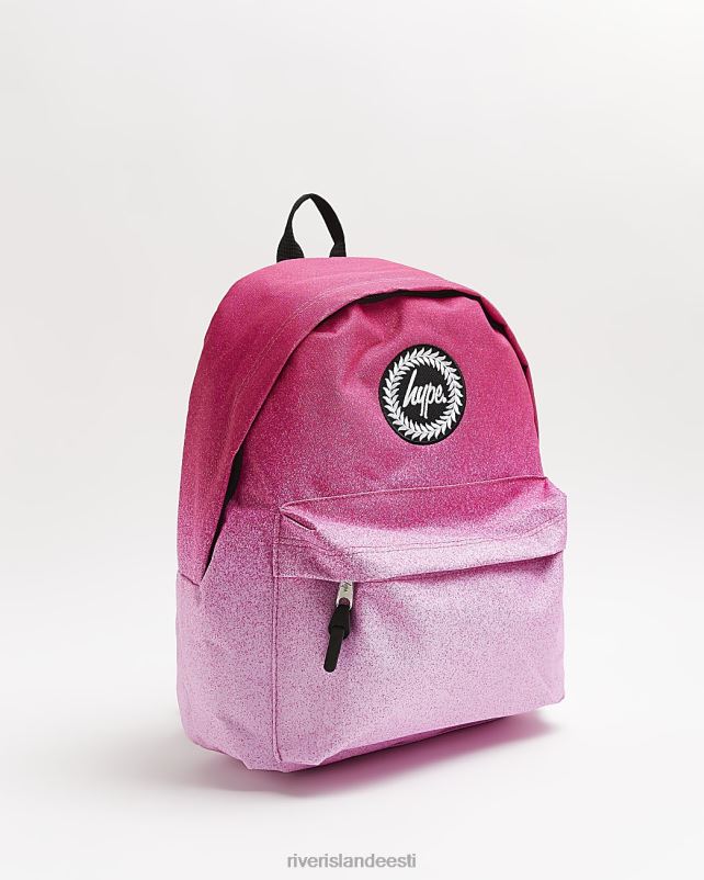 tarvikud roosa tüdrukud River Island g hype glitter seljakott 44TLL3473