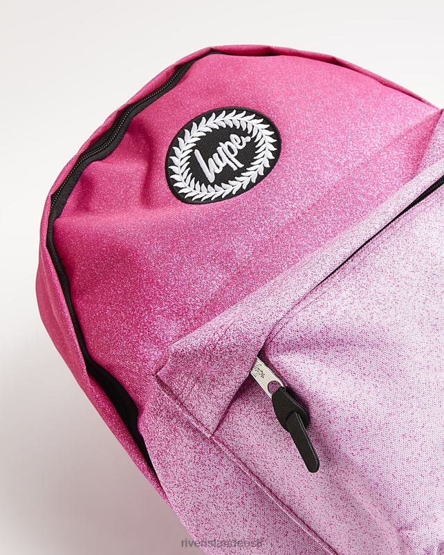 tarvikud roosa tüdrukud River Island g hype glitter seljakott 44TLL3473