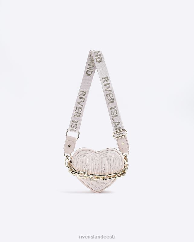 tarvikud roosa tüdrukud River Island g südame risti kehakott 44TLL3319