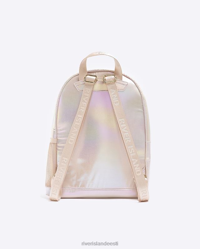 tarvikud roosa tüdrukud River Island g tepitud südamega seljakott 44TLL3379