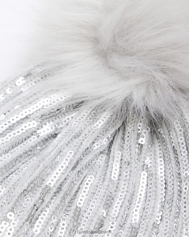 tarvikud hall tüdrukud River Island g litrid pom pom nokamüts 44TLL6454