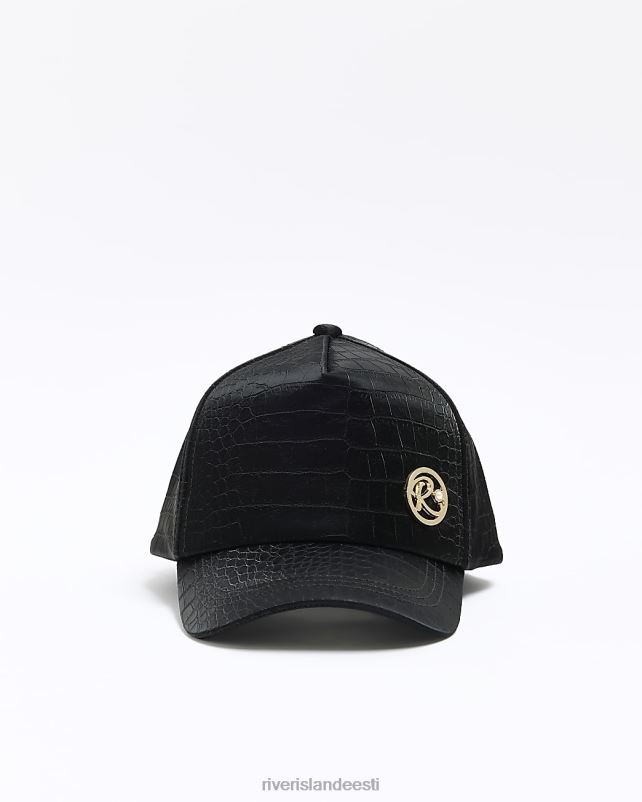 tarvikud must tüdrukud River Island g reljeefne snake print cap 44TLL6457