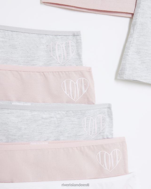 tarvikud roosa tüdrukud River Island g paak ja aluspesu 10 pakk 44TLL6464